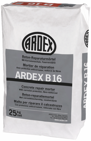 ARDEX B 16 - opravná sanační malta na betony s ochrannou proti korozi